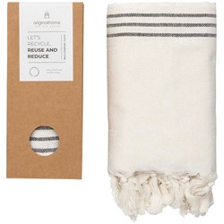 Obrázky: Krémově bílá látka z recykl. materiálu, 85 x 175 cm