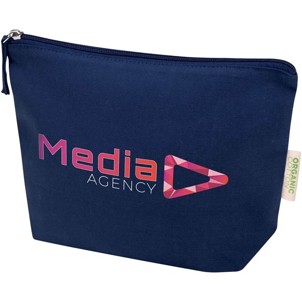 Obrázky: Toal. taška 1l, 180g z organ. bavlny OCS, tm. modrá, Obrázek 3