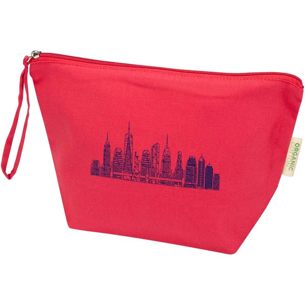 Obrázky: Červená toal. taška 180g z organ. bavlny OCS, Obrázek 6