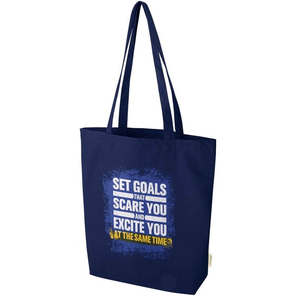 Obrázky: Nákupní taška 270g OCS s širokým dnem, tm. modrá, Obrázek 6