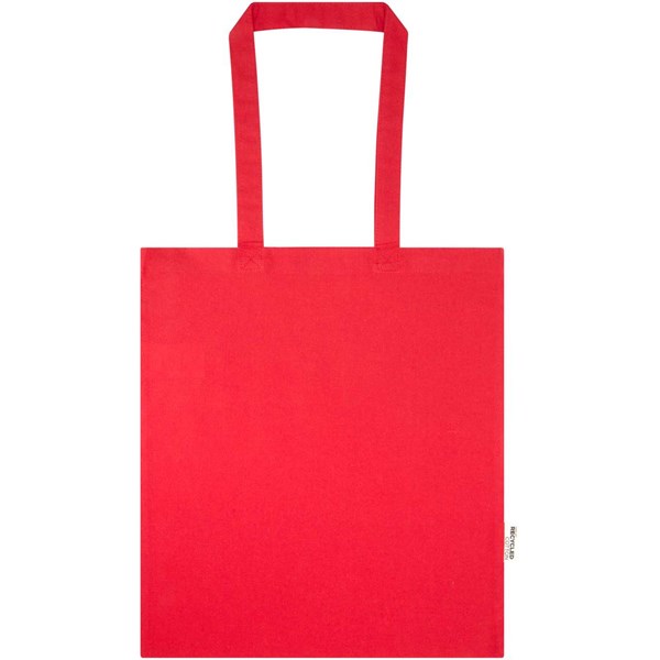 Obrázky: Červená nákupní taška 180 g, GRS bavlna/RPET, Obrázek 5