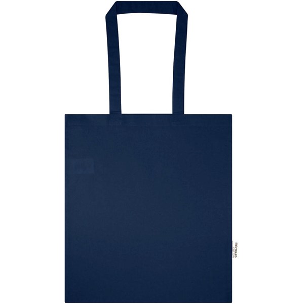 Obrázky: Tm. modrá nákupní taška 180 g, GRS bavlna/RPET, Obrázek 5