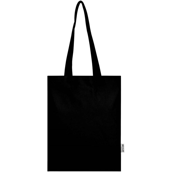 Obrázky: Černá nákupní taška 180 g, GRS bavlna/RPET, Obrázek 4