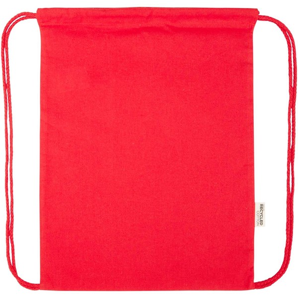 Obrázky: Stahovací batoh 180 g/m² z rec. GRS, červená, Obrázek 6