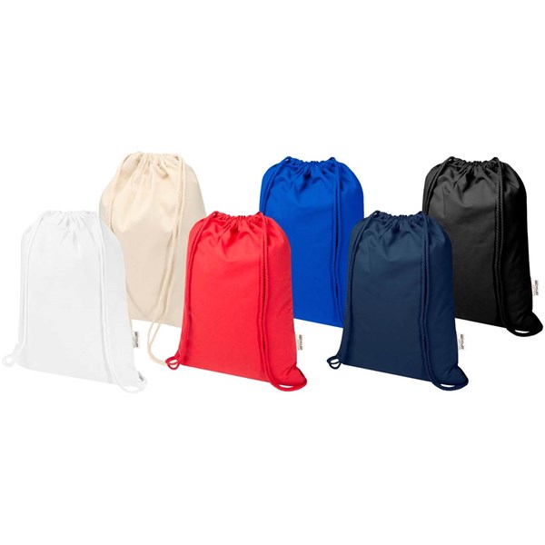 Obrázky: Stahovací batoh 180 g/m² z rec. GRS, červená, Obrázek 7