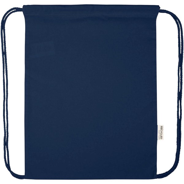 Obrázky: Stahovací batoh 180 g/m² z rec. GRS, tm. modrá, Obrázek 6