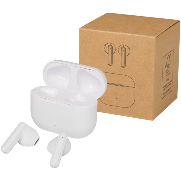 Obrázky: Bílá bezdrátová sluchátka True Wireless Bluetooth®