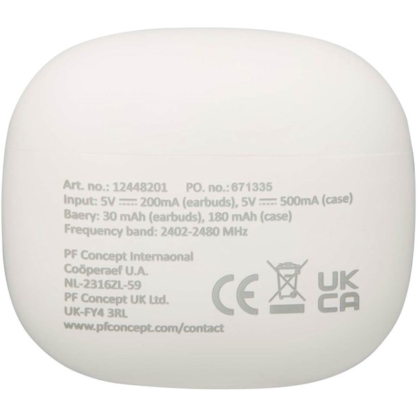 Obrázky: Bílá sluchátka True Wireless Bluetooth®, sil.špunty, Obrázek 2