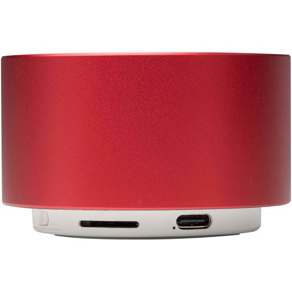 Obrázky: Červený 3W Bluetooth® reproduktor z rec. hliníku, Obrázek 2