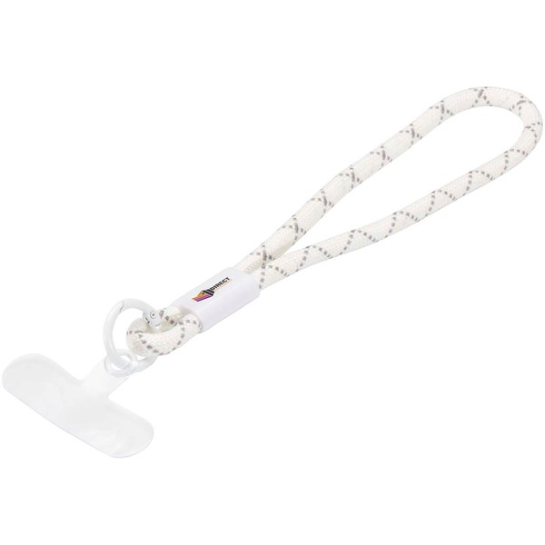Obrázky: Krátká šňůrka na ruku jako držák telefonu, bílá, Obrázek 4