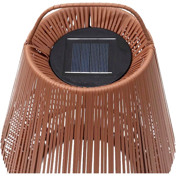 Obrázky: Solární lampa se stínítkem z rec.mat, cihl. červené, Obrázek 2