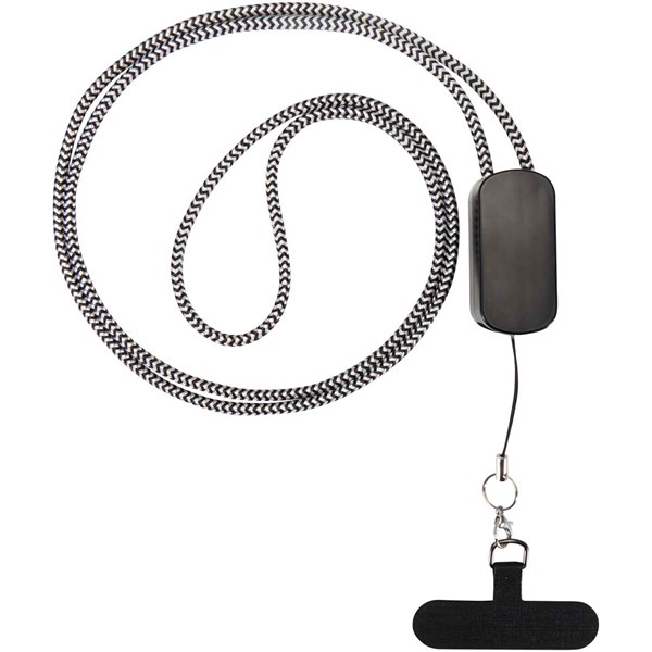 Obrázky: Černá šňůrka na krk s integrovaným 27 W 5v1 kabelem, Obrázek 6