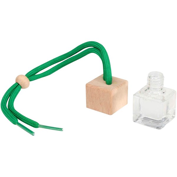 Obrázky: Osvěžovač vzduchu do auta 8ml, zelená šňůrka, Obrázek 2