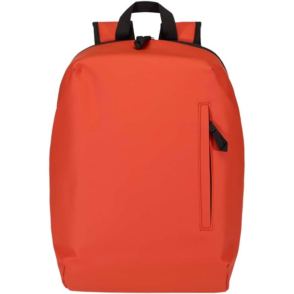 Obrázky: Cihlový rolovací batoh 18L na notebook 15″z PU kůže, Obrázek 6