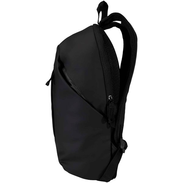 Obrázky: Černý rolovací batoh 18L na notebook 15″ z PU kůže, Obrázek 8