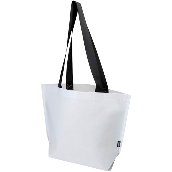 Obrázky: Bílá nákupní taška 45x37,5cm s dvojitou laminací