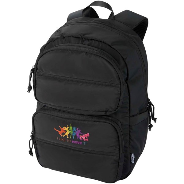 Obrázky: Černý batoh na notebook 15,6″ z rec.GRS, 18L, Obrázek 3