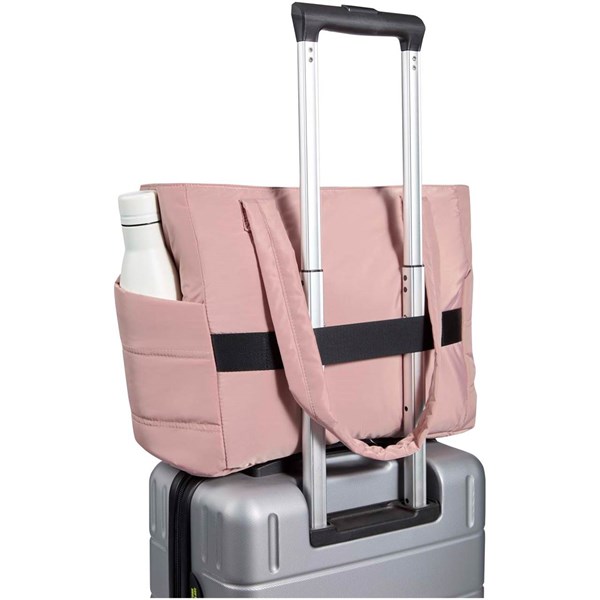 Obrázky: Růžová taška na notebook 15,6″ z rec.GRS, 18L, Obrázek 4