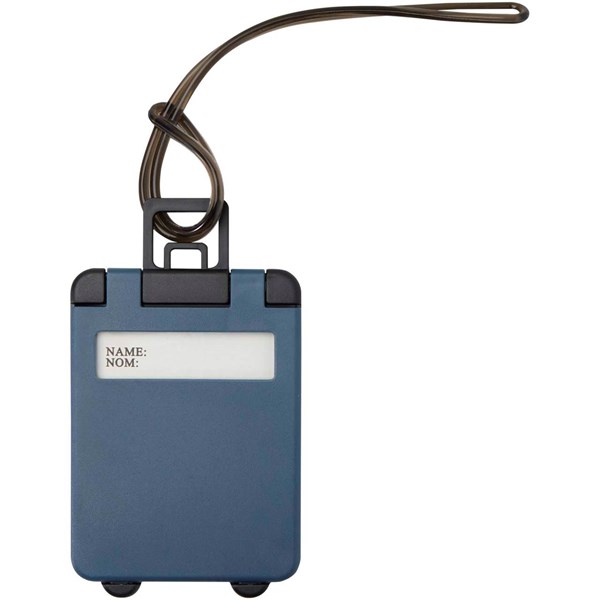 Obrázky: Plastový štítek na zavazadlo, modrý, Obrázek 4