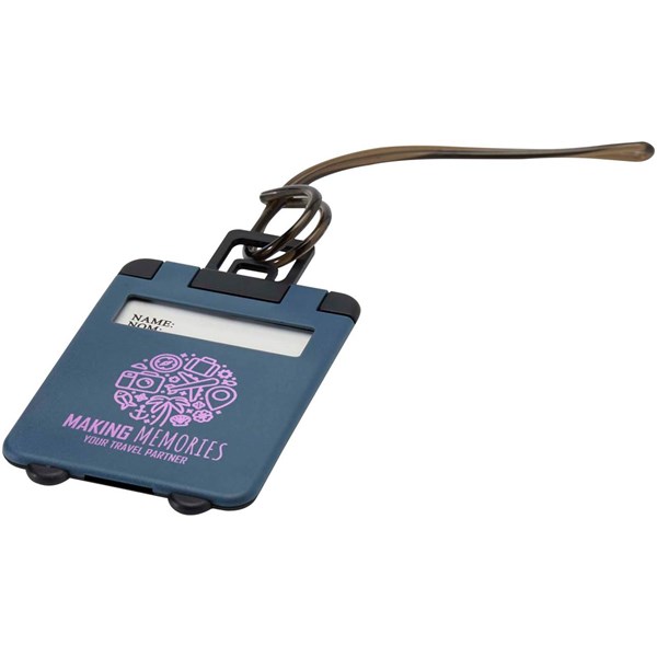 Obrázky: Plastový štítek na zavazadlo, modrý, Obrázek 7