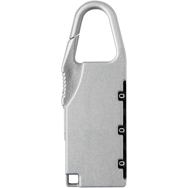 Obrázky: Kovový zámek na zavazadlo, šedý, Obrázek 4