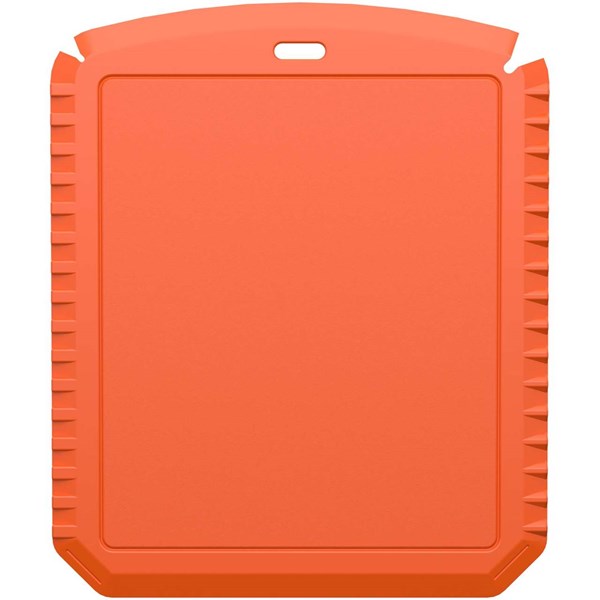 Obrázky: Obdélníková škrabka na led z rec. plastu, oranžová, Obrázek 4