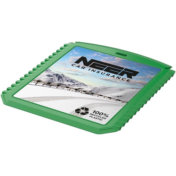 Obrázky: Obdélníková škrabka na led z rec. plastu, zelená, Obrázek 3