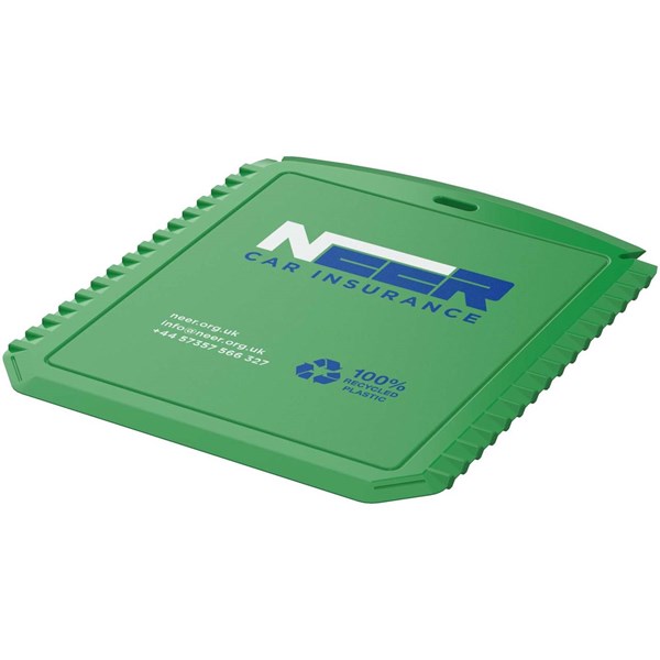 Obrázky: Obdélníková škrabka na led z rec. plastu, zelená, Obrázek 5