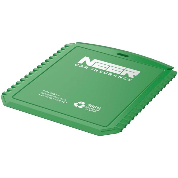 Obrázky: Obdélníková škrabka na led z rec. plastu, zelená, Obrázek 6