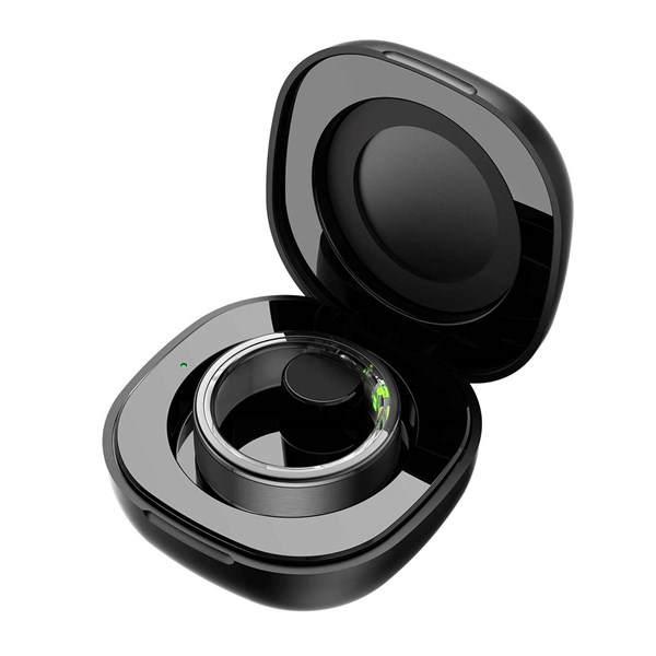 Obrázky: Černý chytrý prsten Prixton Orbyt, vel. 8(18,3 mm)