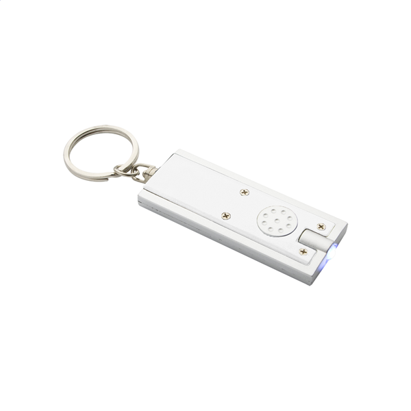 Obrázky: Bílá obdélníková  LED svítilna jako přívěsek, Obrázek 3