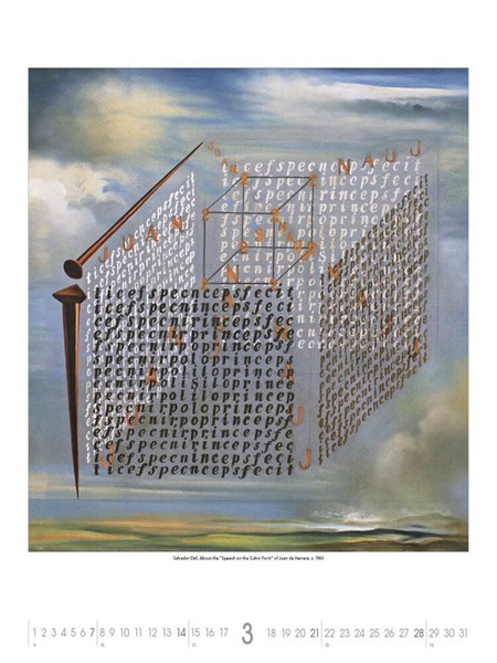 Obrázky: SALVADOR DALÍ, nástěnný kalendář 420x560 mm, Obrázek 7