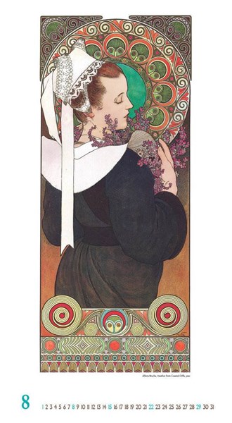 Obrázky: ALFONS MUCHA, nástěnný kalendář 330x600 mm, Obrázek 12