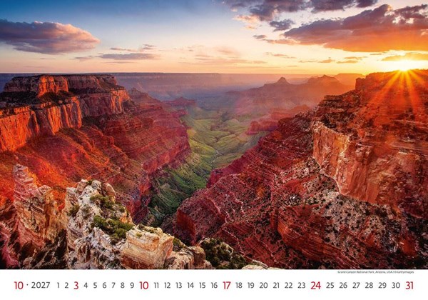 Obrázky: NATIONAL PARKS, nástěnný kalendář 450 x 315mm, Obrázek 11