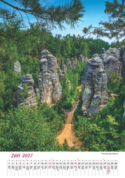 Obrázky: ČECHY A MORAVA, nástěnný kalendář 340x485 mm, Obrázek 13
