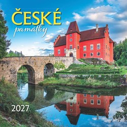 Obrázky: ČESKÉ PAMÁTKY, nástěnný kalendář 330x330 mm