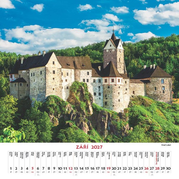 Obrázky: ČESKÉ PAMÁTKY, nástěnný kalendář 330x330 mm, Obrázek 13
