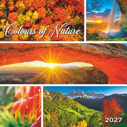 Obrázky: COLOURS OF NATURE, nástěnný kalendář 330x330 mm