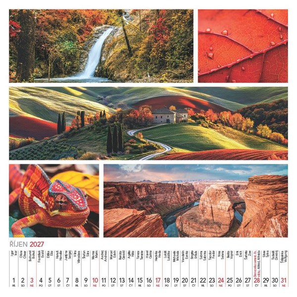 Obrázky: COLOURS OF NATURE, nástěnný kalendář 330x330 mm, Obrázek 3
