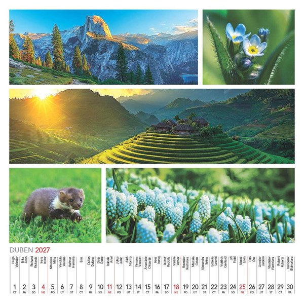 Obrázky: COLOURS OF NATURE, nástěnný kalendář 330x330 mm, Obrázek 8