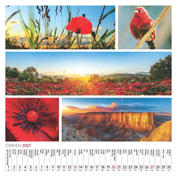 Obrázky: COLOURS OF NATURE, nástěnný kalendář 330x330 mm, Obrázek 10