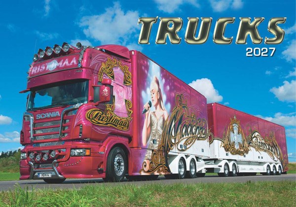 Obrázky: TRUCKS, nástěnný kalendář 485x340 mm