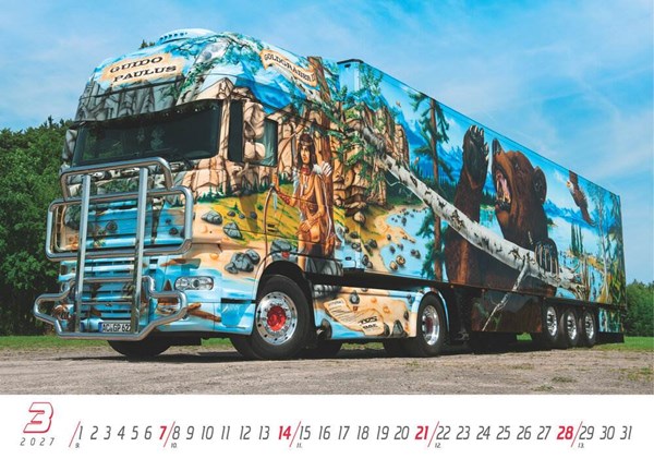 Obrázky: TRUCKS, nástěnný kalendář 485x340 mm, Obrázek 7
