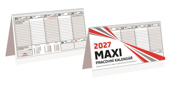 Obrázky: Stolní týdenní bezobrázkový kalendář MAXI, Obrázek 2