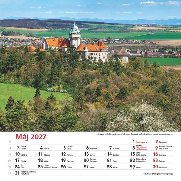 Obrázky: HRADY A ZÁMKY SLOVENSKA, nástenný kalendár 330x330 mm, Obrázek 9