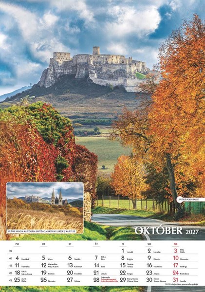 Obrázky: SPOZNÁVAME SLOVENSKO, nástenný kalendár 340x485 mm, Obrázek 3