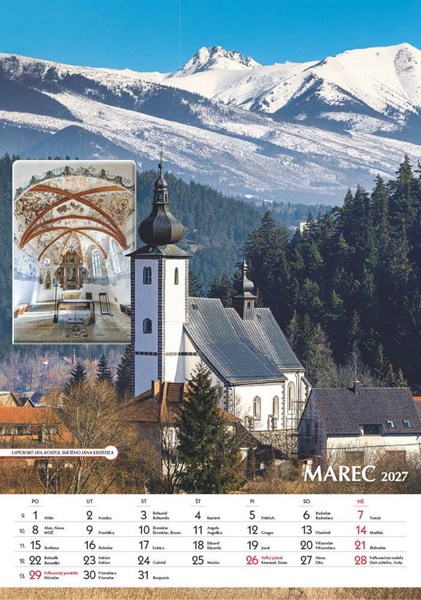 Obrázky: SPOZNÁVAME SLOVENSKO, nástenný kalendár 340x485 mm, Obrázek 7