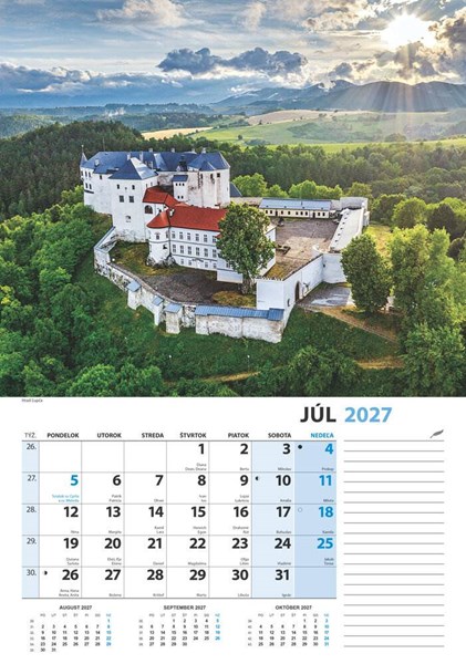 Obrázky: SLOVENSKO Z VÝŠKY, nástenný kalendár 340x485 mm, Obrázek 11