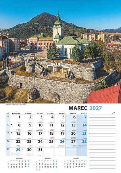 Obrázky: SLOVENSKO Z VÝŠKY, nástenný kalendár 340x485 mm, Obrázek 7