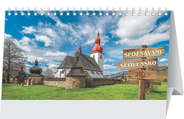 Obrázky: SPOZNÁVAME SLOVENSKO, stolový kalendár 280x150 mm